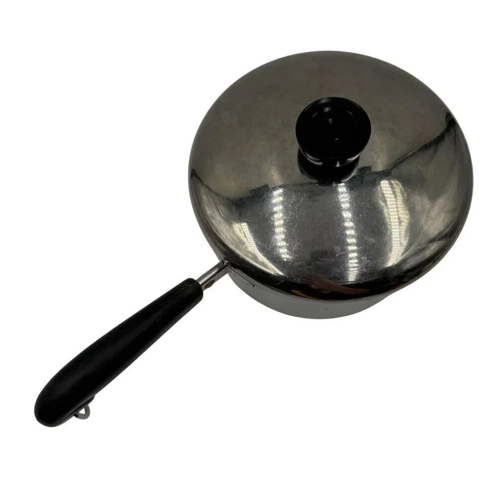Vintage RevereWare 2qt Copper Bottom Sauce Pan w/Lid